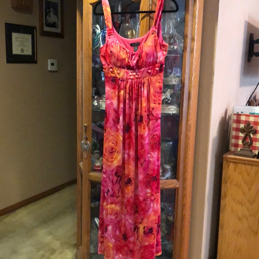 Red/Black/Yellow sun dress tank.